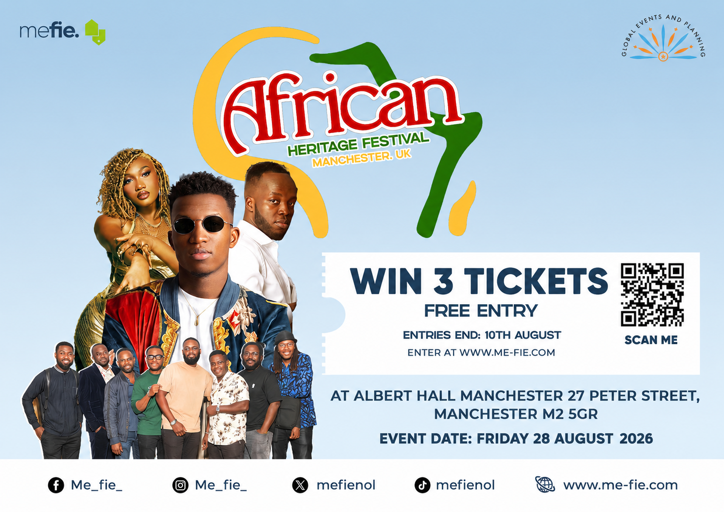 WIN 3 TICKETS TO AFRICAN HERITAGE FESTIVAL- MANCHESTER
